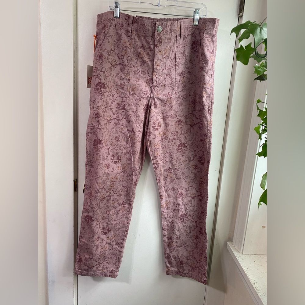 Knox Rose XL floral print jeans 30 inseam NWTs